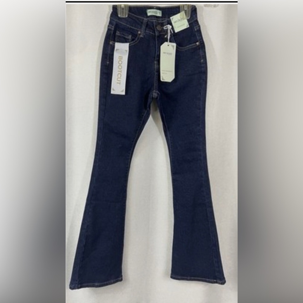 NWT SKY JEANS Dark Indigo Denim Jeans Bootcut Size 00
